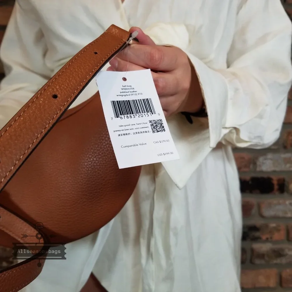 AUTHENTIC Kate Spade New York Leila Leather Belt Bag Fanny Pack in Warm GINGER - Picture 7 of 7